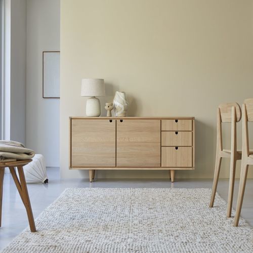 Buffet sur pieds hauts - JON&Agrave;K - Tikamoon - de style scandinave / en bois massif / en bois huilé
