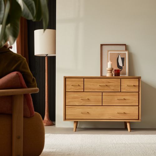 Commode design scandinave - KORT - Tikamoon - en métal / en laiton / en bois massif