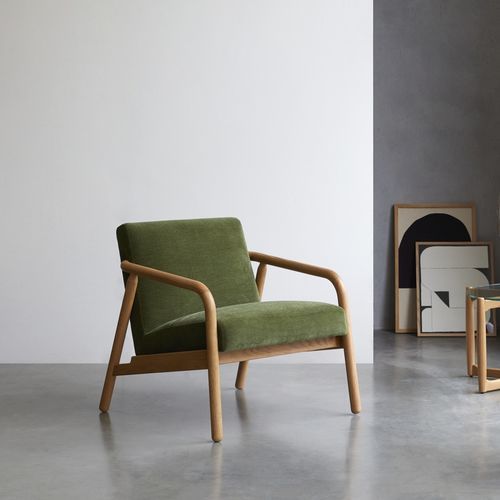 Fauteuil contemporain - AXEL - Tikamoon - en tissu / en velours / en polyester