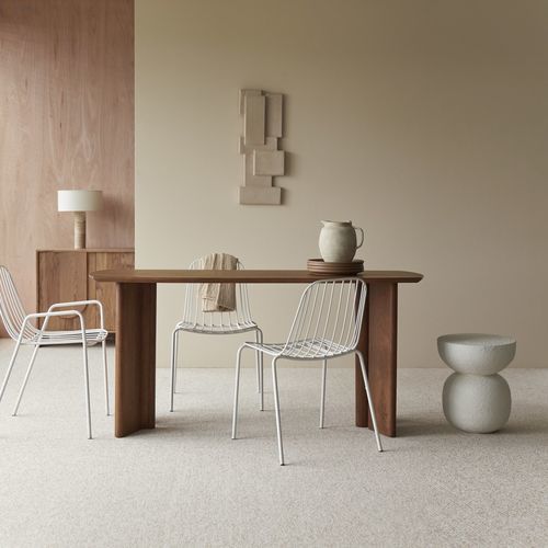 Table à manger contemporaine - SUZANNE - Tikamoon - en acacia / en bois massif / en noyer