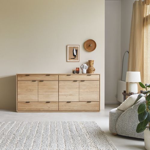 Buffet contemporain - SENSON - Tikamoon - en bois massif / en bois huilé / en chêne