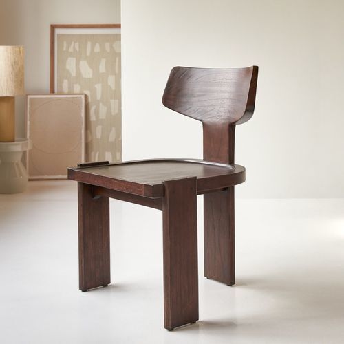 Chaise contemporaine - IKO - Tikamoon - pour intérieur / en bois massif / avec piètement en bois massif