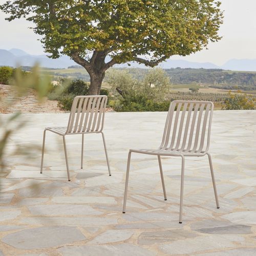 Chaise de jardin contemporaine - GABY - Tikamoon - d'extérieur / en métal peint / avec piètement en métal peint