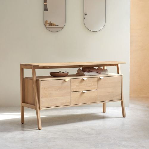 Buffet contemporain - POLA - Tikamoon - en chêne / modulable / avec tiroirs