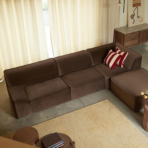 Canapé modulable - QUINTO - Tikamoon - d'angle / contemporain / en tissu