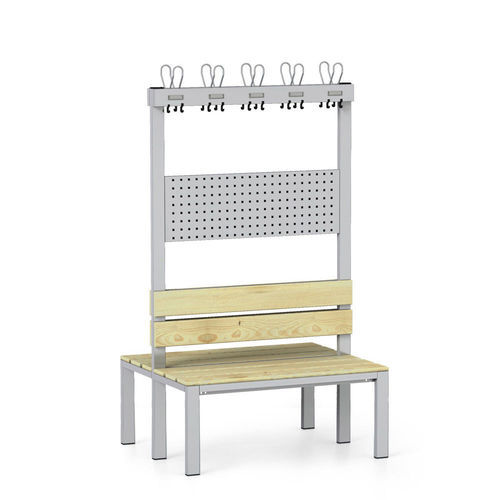 Banc de vestiaire contemporain - 1342-000020-1002426_V.551 - Lockeel - en plastique / en acier / en bois