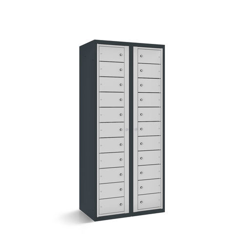Casier en inox - 1421-021100-0801112_V.479 - Lockeel - en tôle d'acier / en acier à revêtement par poudre / RFID
