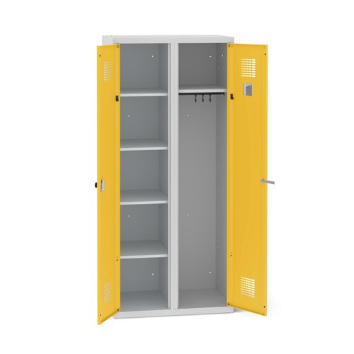 Armoire contemporaine - 1140-020121-0801112_V.455 - Lockeel - en acier à revêtement par poudre / à portes battantes / pour bureau