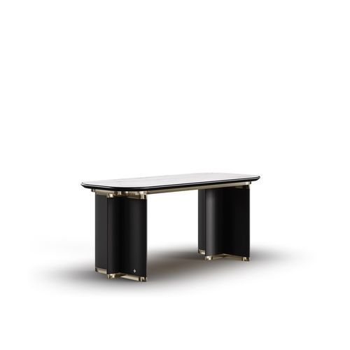 Bureau sur pied - FLOWER - Bablanc - contemporain / en marbre / droit