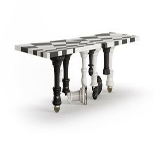 Table à manger moderne - MATE - Bablanc - en laiton poli / en aluminium / en laiton