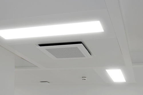 Faux-plafond en acier galvanisé - VERT Z CORRIDOR - Vertebra - aluminium / en panneaux / pour bureau