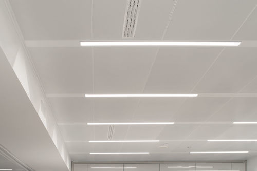 Faux-plafond en acier galvanisé - VERT BANDRASTER - Vertebra - en aluminium / en panneaux / pour bureau