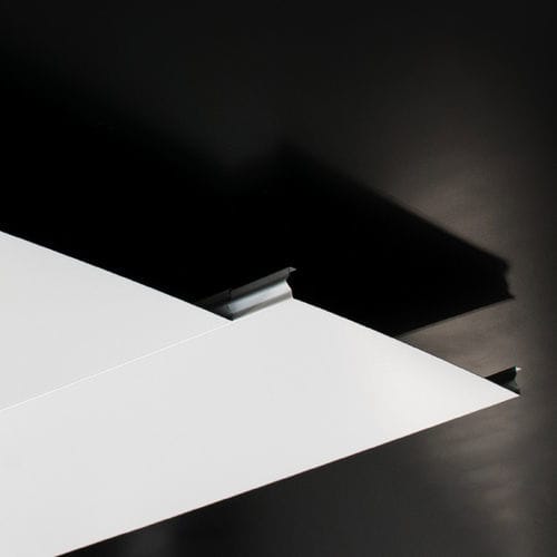Faux plafond en acier galvanisé - P300 - Vertebra - en aluminium / en laine minérale / en panneaux