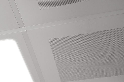 Faux-plafond en acier - VERT FLAT - Vertebra - en aluminium / en panneaux / pour bureau