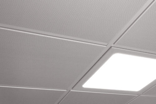 Faux-plafond en acier - SEMI VISIO - Vertebra - en aluminium / en panneaux / pour bureau