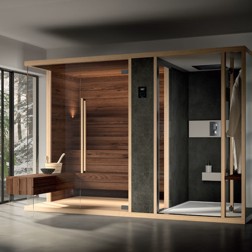 Sauna finlandais - MODULA S COMBI - Albatros - résidentiel / professionnel / en frêne
