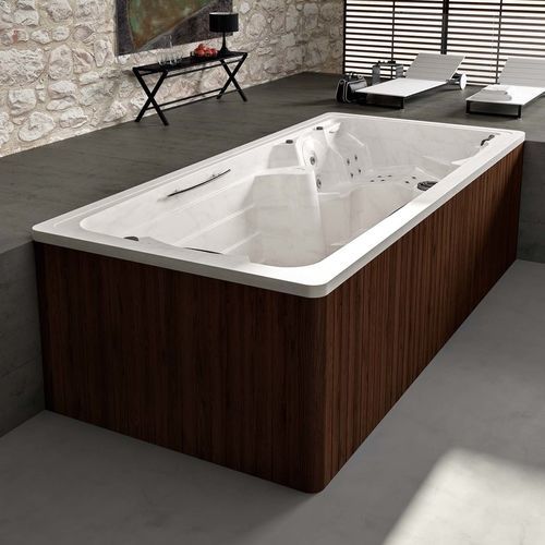Spa de nage rectangulaire - HARRY  - Albatros - 3 places / en composite / en bois