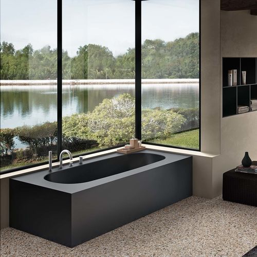 Baignoire pour habitat - ETHOS PANEL - Albatros - en Solid Surface / design minimaliste / non spécifié