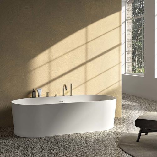 Baignoire en îlot - THEA - Albatros - près du mur / pour habitat / en Solid Surface