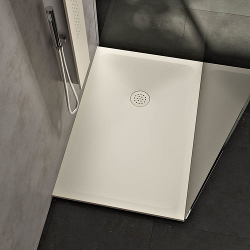 Receveur de douche rectangulaire - MASTER - Albatros - à fleur de sol / à poser / en Solid Surface