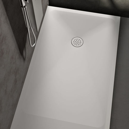 Receveur de douche rectangulaire - MASTER PLUS - Albatros - à fleur de sol / à poser / en Solid Surface