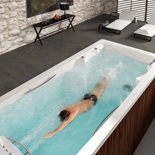 Spa de nage hors-sol - HARRY SWIM - Albatros - rectangulaire / 3 places / d'intérieur
