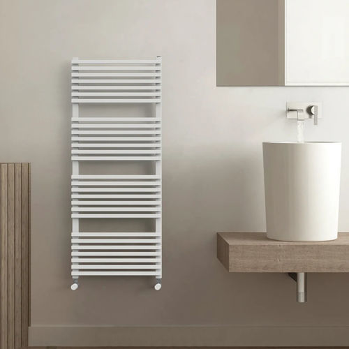 Sèche-serviettes à eau chaude - QUARZO - Radiators - contemporain / en acier / gris