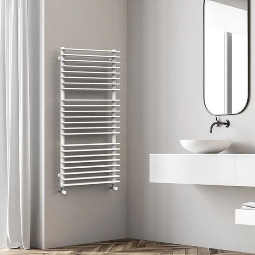 Radiateur sèche-serviette à eau chaude - SHADE - Radiators - design minimaliste / en acier / blanc