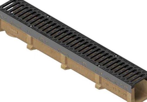 Caniveau de drainage à grille - INZA PD - Inza Inox S.L. - en béton polymére / grille en acier galvanisé / routier
