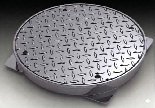 Couvercle de regard en acier inoxydable - Inza Inox S.L. - rond / préfabriqué / A15