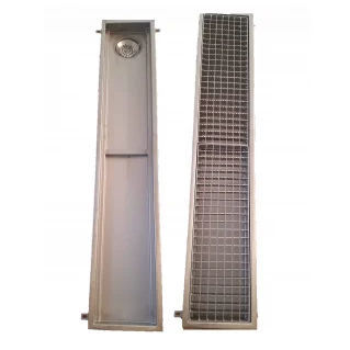 Caniveau à fente - Inza Inox S.L. - à grille / avec pente / en acier inox