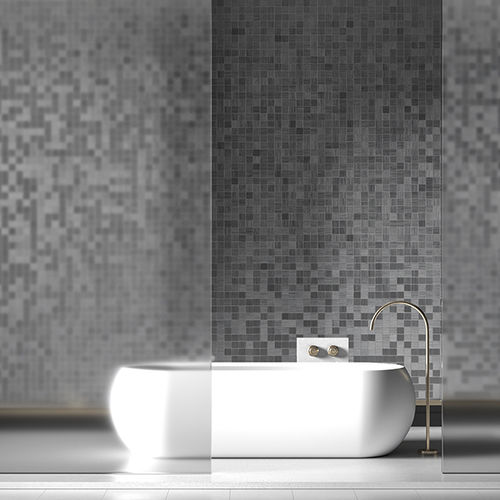 Mosaïque en aluminium - IRIAL - brillante / d'intérieur / de salon