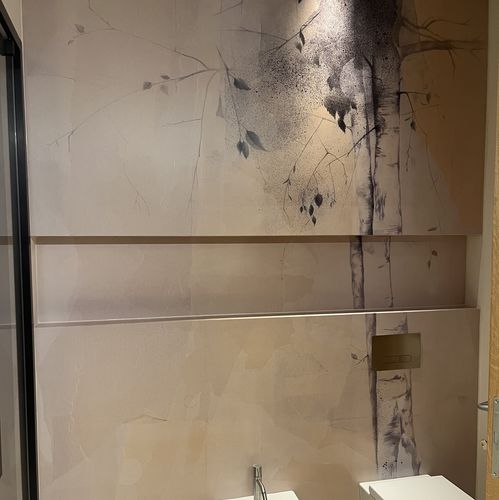 Panneau de revêtement - IRIALUX WALL with BETULLA ACQUATICA by FLAVIA DECARLI - IRIAL - pour plafond / pour agencement intérieur / mural