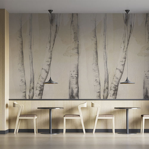 Lambris mural - BIRCH BREATH  - IRIAL - en aluminium / mat / lisse