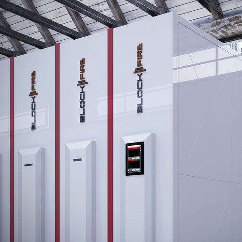 Cabine préfabriquée à usage de bureau - BLOCKFIRE&reg; - Makros srl - à usage technique / pour open space / modulaire