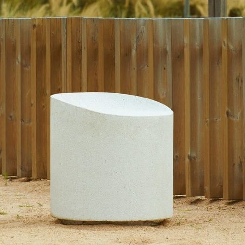 Tabouret contemporain - UTAR 2 - RYM URBAN FURNITURE, S.L. - en béton / avec piètement en béton / lumineux
