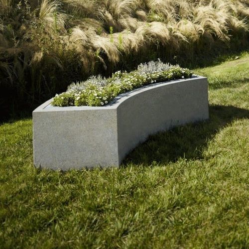 Jardinière en béton - RIN-J series - RYM URBAN FURNITURE, S.L. - courbée / sur mesure / étanche