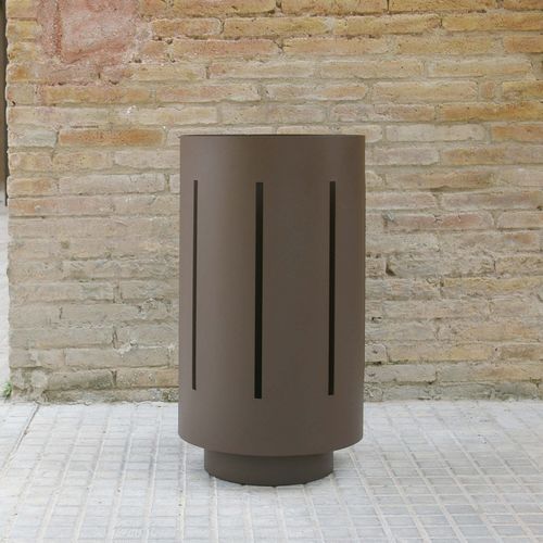 Poubelle publique - ROLL series - RYM URBAN FURNITURE, S.L. - en métal / avec cendrier intégré / avec couvercle