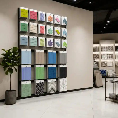 Présentoir à carrelage mural - KLIC CLAK-HANGWALL - ETALAGE - unilatéral / professionnel / noir