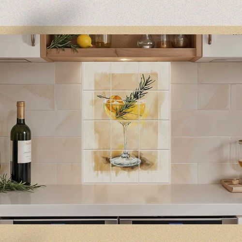 Crédence en marbre - BAR BACKSPLASH  - Tempera Art Design - en porcelaine / en céramique / personnalisable