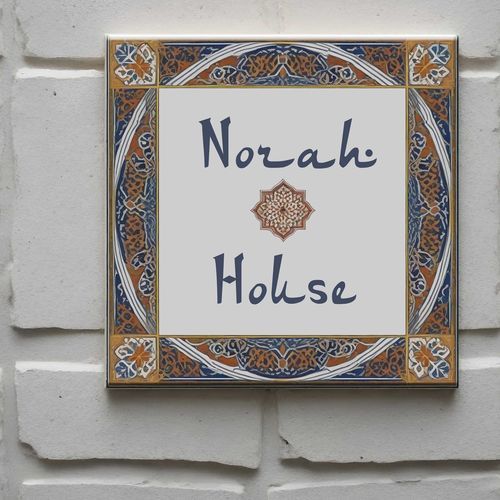 Plaque signalétique pour porte - 200835 - Tempera Art Design - suspendue / murale / en porcelaine