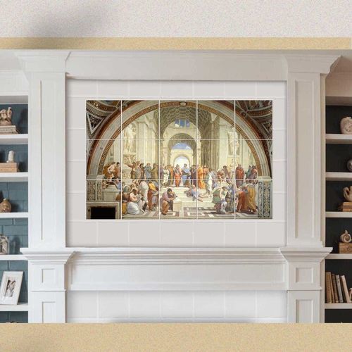 Carrelage en grès cérame - SCHOOL OF ATHENS  - Tempera Art Design - en céramique / en porcelaine / en marbre