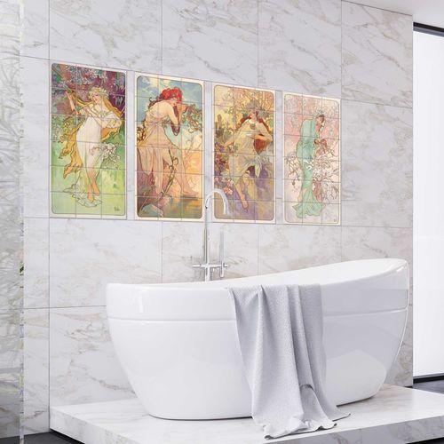 Frise en céramique - THE FOUR SEASONS - Tempera Art Design - en marbre / en porcelaine / murale