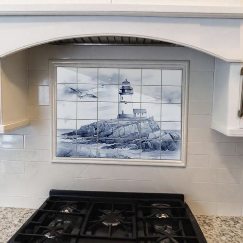 Carrelage en porcelaine - LIGHTHOUSE NAUTICAL  - Tempera Art Design - imprimé / d'intérieur / intérieur