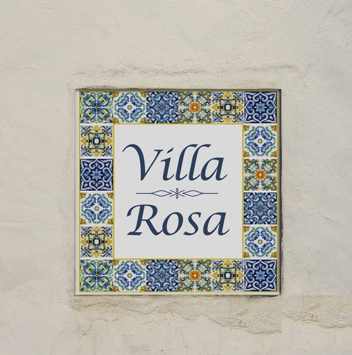 Plaque signalétique pour porte - 205121 - Tempera Art Design - murale / en porcelaine / à coller