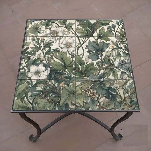 Plateau de table en porcelaine - 210414 - Tempera Art Design - carré / professionnel / multicolore