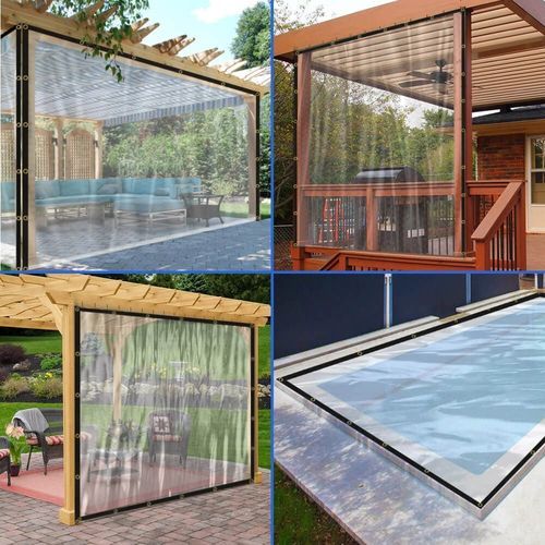 Bâche de protection en PVC - CLEAR VINYL TARPS - Covers & All - de terrasse / pour cloison / pour serre