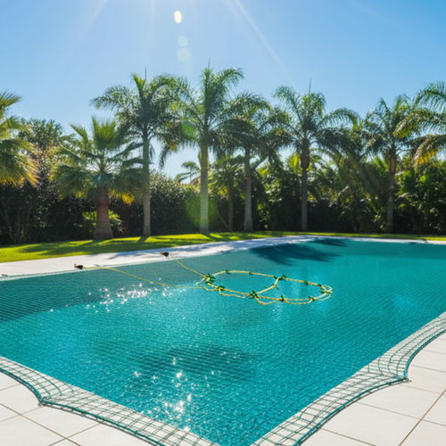 Couverture de piscine à lattes - SAFETY NET - RECTANGLE - Covers & All - manuelle / de sécurité / sur mesure