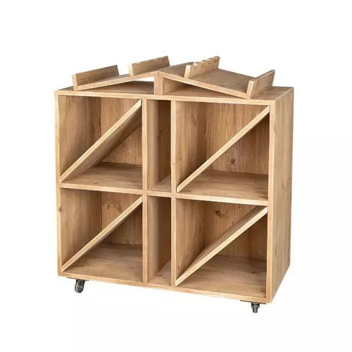 Présentoir à bouteilles - CO04340F - Tradis Design - en bois massif / unilatéral / 6 étagères