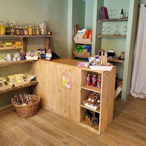 Comptoir en bois massif - CO04305 - Tradis Design - droit / modulaire / durable